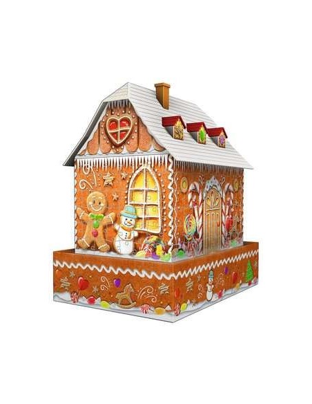 Ravensburger Christmas Gingerbread House Night Edition Puzzle 3D 216 pz Edifici