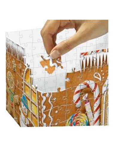 Ravensburger Christmas Gingerbread House Night Edition Puzzle 3D 216 pz Edifici