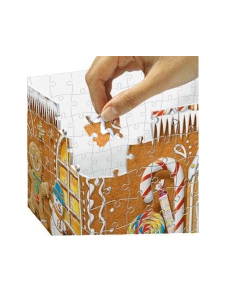 Ravensburger Christmas Gingerbread House Night Edition Puzzle 3D 216 pz Edifici