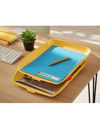 Leitz 53581019 vassoio da scrivania Polistirene (PS) Giallo