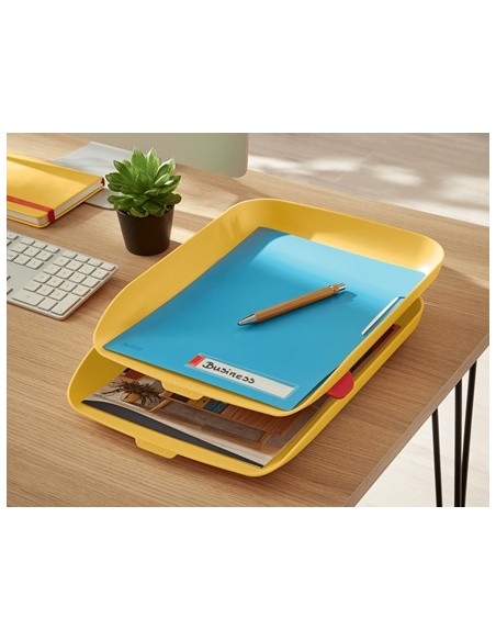 Leitz 53581019 vassoio da scrivania Polistirene (PS) Giallo