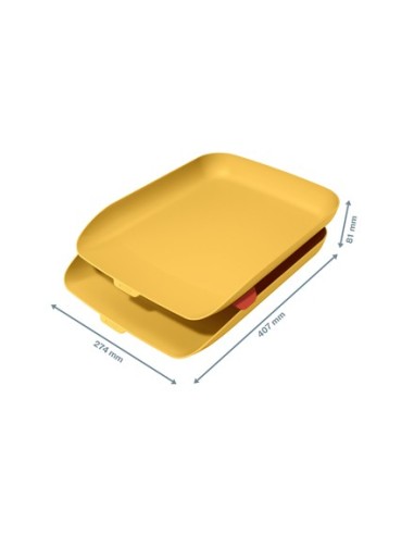 Leitz 53581019 vassoio da scrivania Polistirene (PS) Giallo