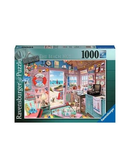 Ravensburger The Beach Hut Puzzle di contorno 1000 pz Arte
