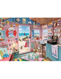 Ravensburger The Beach Hut Puzzle di contorno 1000 pz Arte 2
