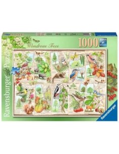 Ravensburger Wondrous Trees Puzzle di contorno 1000 pz Arte