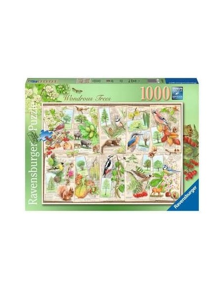Ravensburger Wondrous Trees Puzzle di contorno 1000 pz Arte