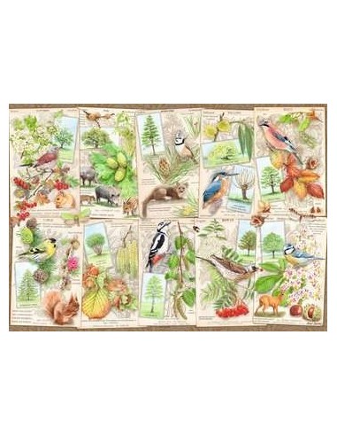 Ravensburger Wondrous Trees Puzzle di contorno 1000 pz Arte