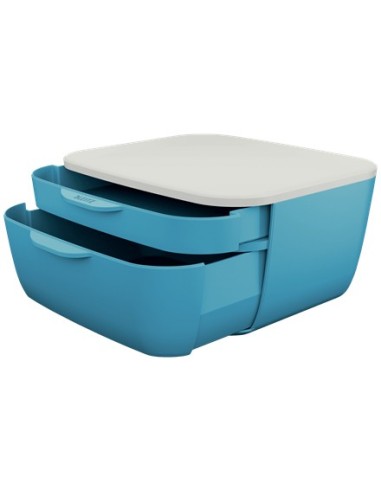 Leitz 53570061 vassoio da scrivania Polistirene (PS) Blu, Bianco