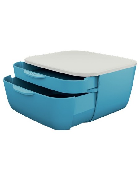Leitz 53570061 vassoio da scrivania Polistirene (PS) Blu, Bianco