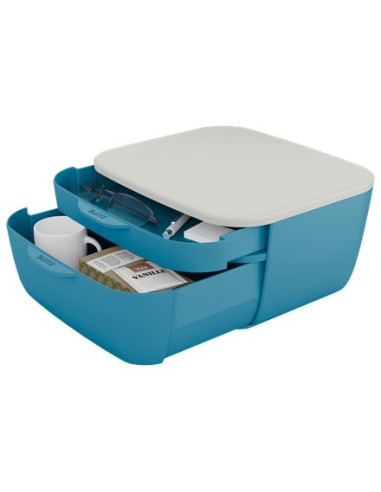 Leitz 53570061 vassoio da scrivania Polistirene (PS) Blu, Bianco