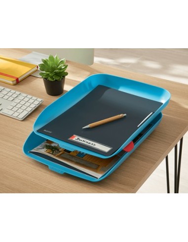 Leitz 53581061 vassoio da scrivania Polistirene (PS) Blu