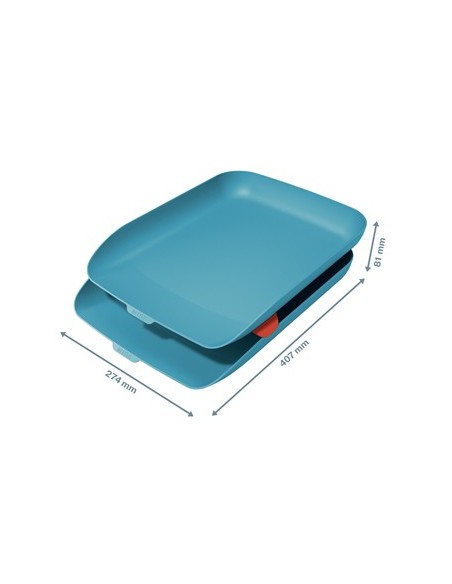 Leitz 53581061 vassoio da scrivania Polistirene (PS) Blu