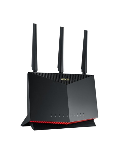 ASUS AX5700 RT-AX86U router wireless Gigabit Ethernet Dual-band (2.4 GHz 5 GHz) 4G Nero, Rosso