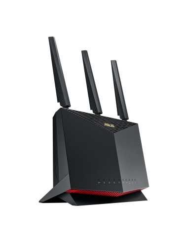ASUS AX5700 RT-AX86U router wireless Gigabit Ethernet Dual-band (2.4 GHz 5 GHz) 4G Nero, Rosso