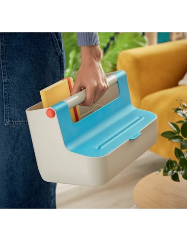 Leitz 61250061 scatola di conservazione Armadietto portaoggetti Rettangolare Acrilonitrile butadiene stirene (ABS) Blu, Bianco