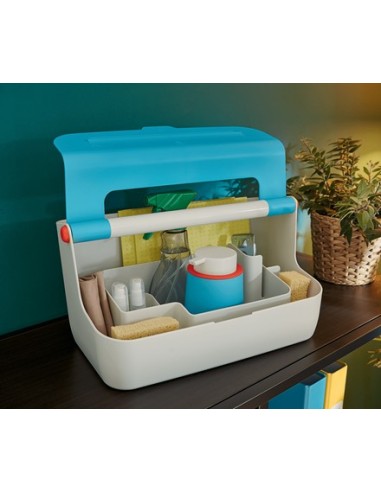 Leitz 61250061 scatola di conservazione Armadietto portaoggetti Rettangolare Acrilonitrile butadiene stirene (ABS) Blu, Bianco