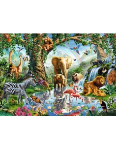 Ravensburger Adventures in the Jungle Puzzle 1000 pz Flora e fauna 2
