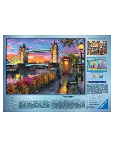 Ravensburger Tower Bridge Puzzle di contorno 1000 pz Arte