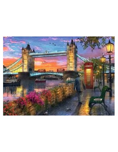Ravensburger Tower Bridge Puzzle di contorno 1000 pz Arte