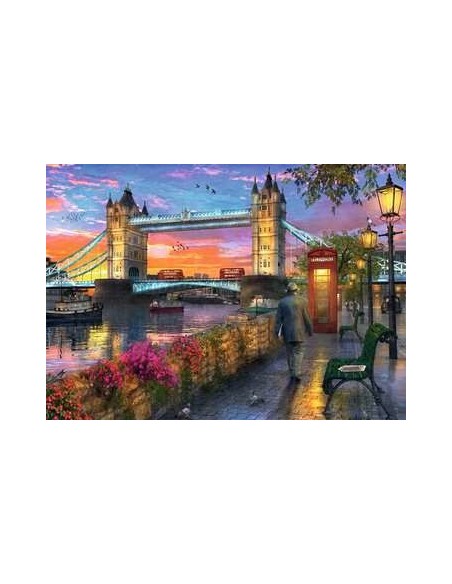 Ravensburger Tower Bridge Puzzle di contorno 1000 pz Arte