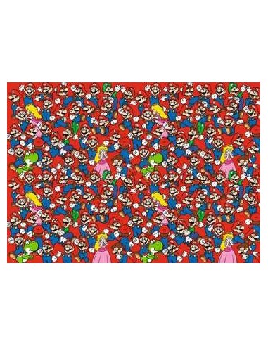 Ravensburger Super Mario Bros challenge Puzzle di contorno 1000 pz Arte