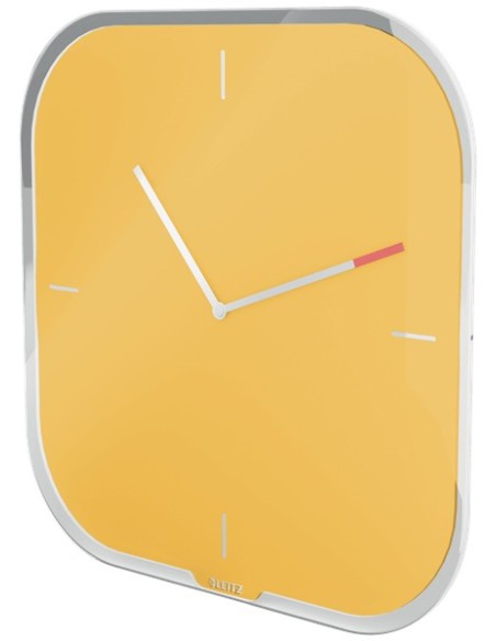 Leitz 90170019 orologio da parete Orologio da parete in quarzo Quadrato Giallo