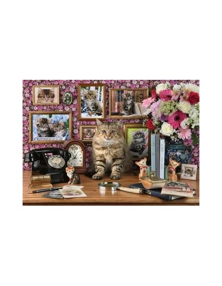 Ravensburger My Cute Kitty Puzzle di contorno 1000 pz Arte
