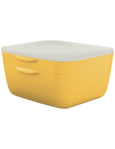 Leitz 53570019 vassoio da scrivania Polistirene (PS) Bianco, Giallo