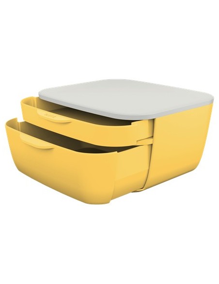 Leitz 53570019 vassoio da scrivania Polistirene (PS) Bianco, Giallo