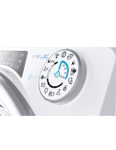 Candy RapidÓ ROW4964DWMSE 1-S lavasciuga Libera installazione Caricamento frontale Bianco D