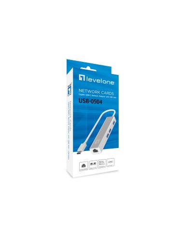 LevelOne USB-0504 scheda di rete e adattatore Ethernet 1000 Mbit s