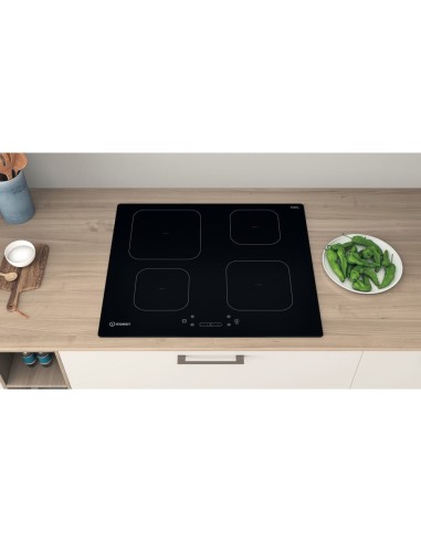 Indesit IS 83Q60 NE Nero Da incasso 59 cm Piano cottura a induzione 4 Fornello(i)