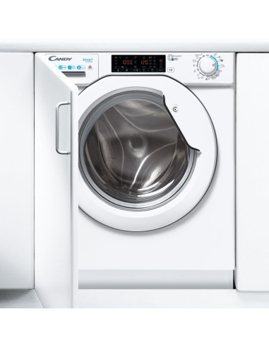 Candy CBDO485TWME 1-S lavasciuga Da incasso Caricamento frontale Bianco D