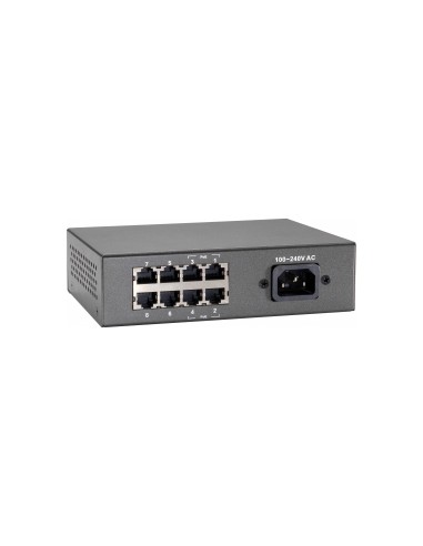 LevelOne FEP-0812 switch di rete Fast Ethernet (10 100) Supporto Power over Ethernet (PoE) Nero