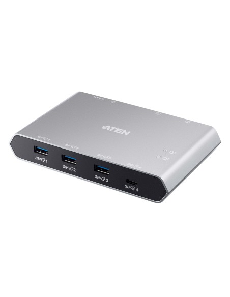ATEN Switch per la condivisione USB-C Gen 2 a 2 porte con pass-through dell'alimentazione