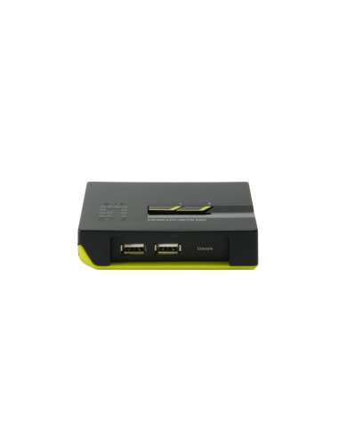 LevelOne KVM-0222 switch per keyboard-video-mouse (kvm) Nero, Verde