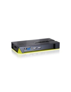 LevelOne KVM-0422 switch per keyboard-video-mouse (kvm) Nero, Verde