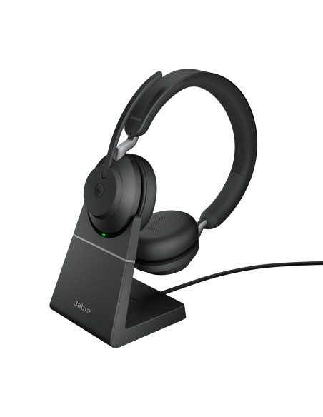 Jabra Evolve2 65, MS Stereo Auricolare Wireless A Padiglione Ufficio USB tipo A Bluetooth Nero