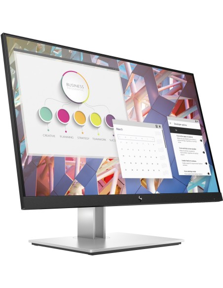 HP E24 G4 60,5 cm (23.8") 1920 x 1080 Pixel Full HD LED Nero, Argento
