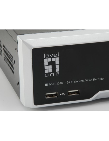 LevelOne NVR-1316 Videoregistratore di rete (NVR) Nero