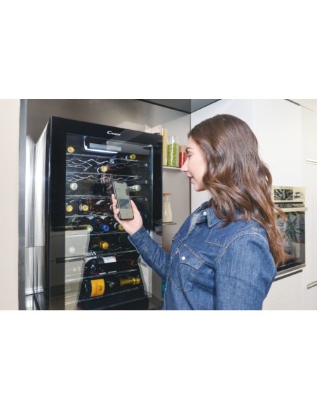 Candy DiVino CWC 150 EM N Libera installazione Nero 41 bottiglia bottiglie
