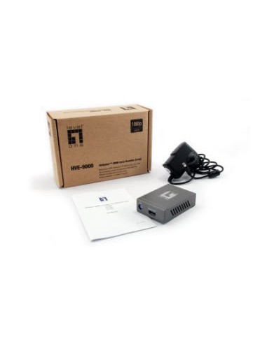 LevelOne HVE-9000 moltiplicatore AV Ricevitore AV Grigio