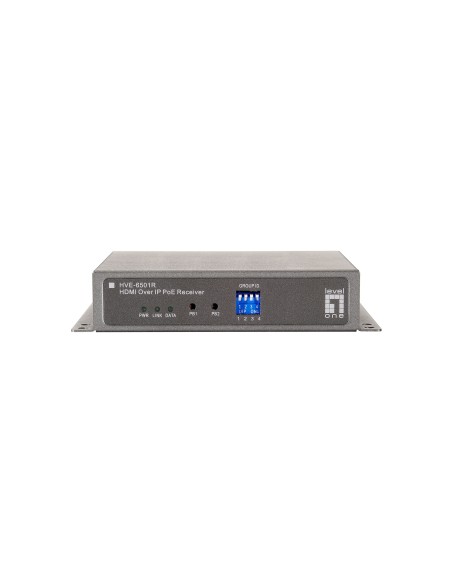 LevelOne HVE-6501R moltiplicatore AV Ricevitore AV Grigio