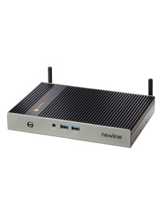 Newline Chromebox A10 mini PC 4 GB DDR4L-SDRAM 32 GB SSD ChromeOS Nero