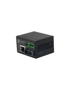 LevelOne IEC-4301 convertitore multimediale di rete 100 Mbit s Modalità singola Nero