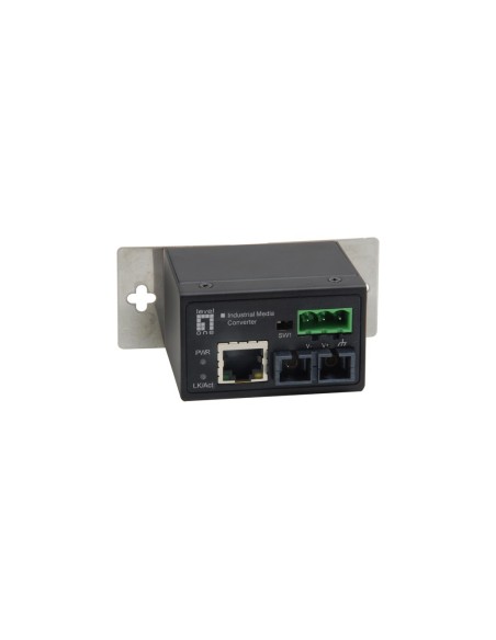 LevelOne IEC-4301 convertitore multimediale di rete 100 Mbit s Modalità singola Nero