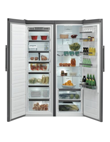 Whirlpool SW8 AM2 D XR 2 frigorifero con congelatore Libera installazione 364 L E Acciaio inossidabile