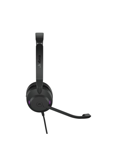 Jabra Evolve2 30, MS Stereo Auricolare Cablato A Padiglione Ufficio USB tipo A Nero