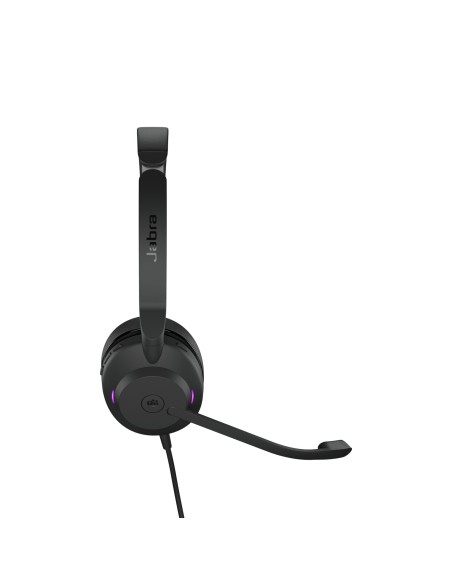 Jabra Evolve2 30, MS Stereo Auricolare Cablato A Padiglione Ufficio USB tipo A Nero