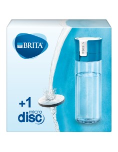 Brita Fill&Go Bottle Filtr Blue Bottiglia per filtrare l'acqua 0,6 L Blu, Trasparente